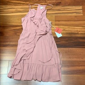 Mauve wrap dress